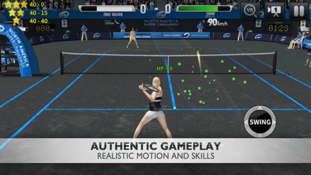 Tennis flash game